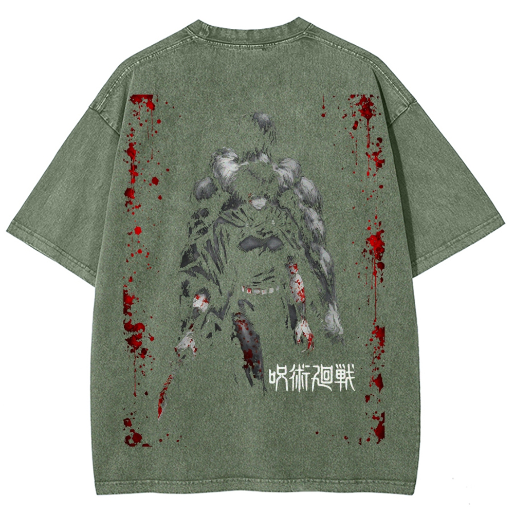 Unisex Fit Washed T-Shirt Jujutsu Kaisen