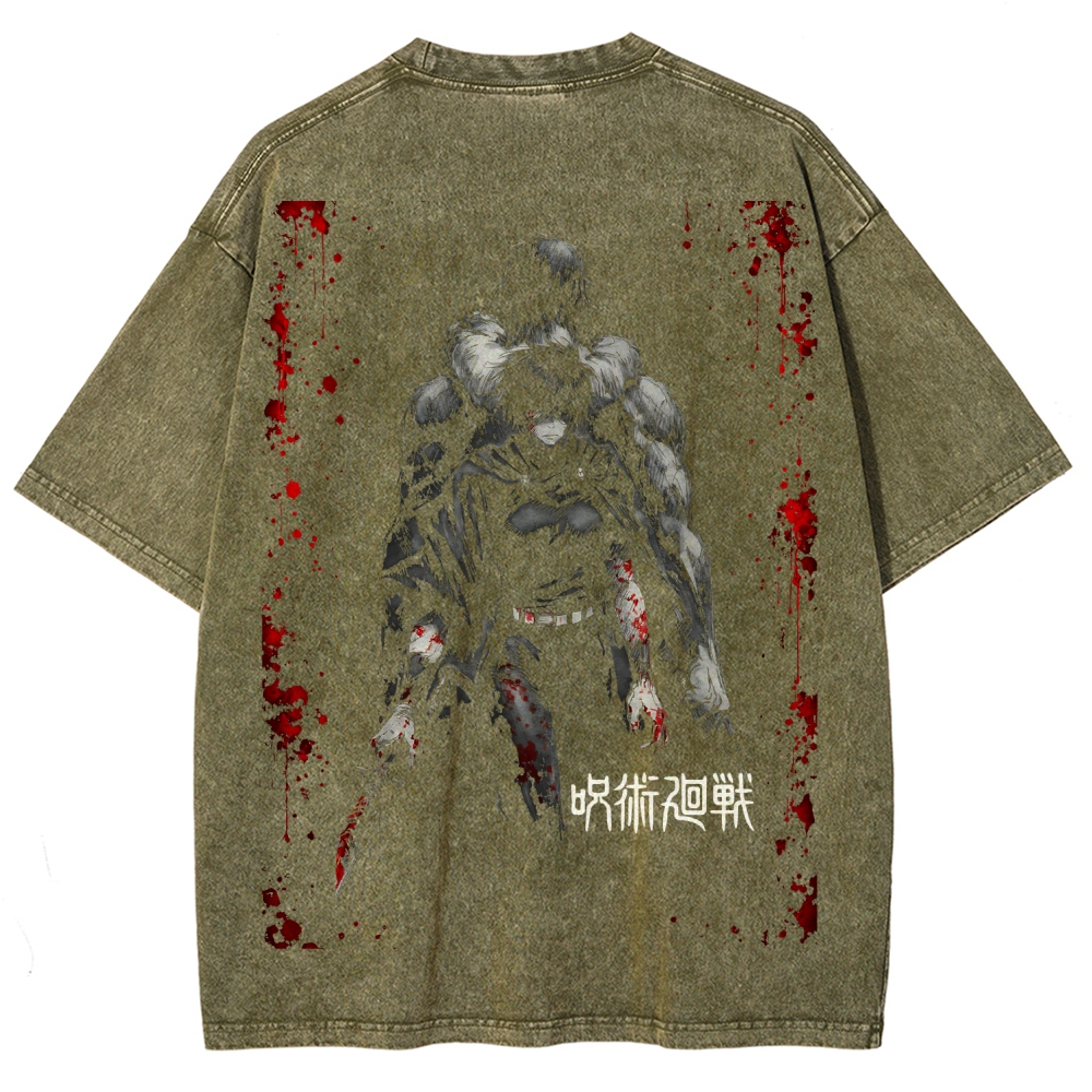 Unisex Fit Washed T-Shirt Jujutsu Kaisen