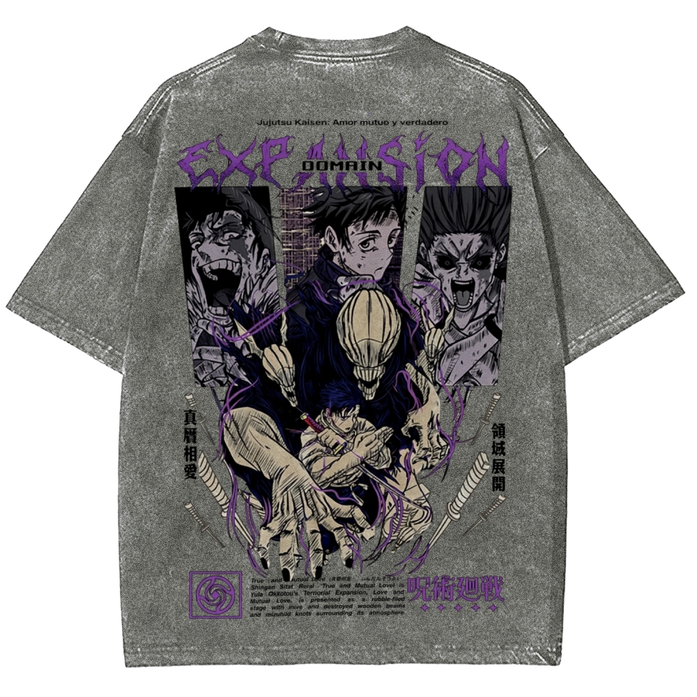 Unisex Fit Washed T-Shirt Jujutsu Kaisen