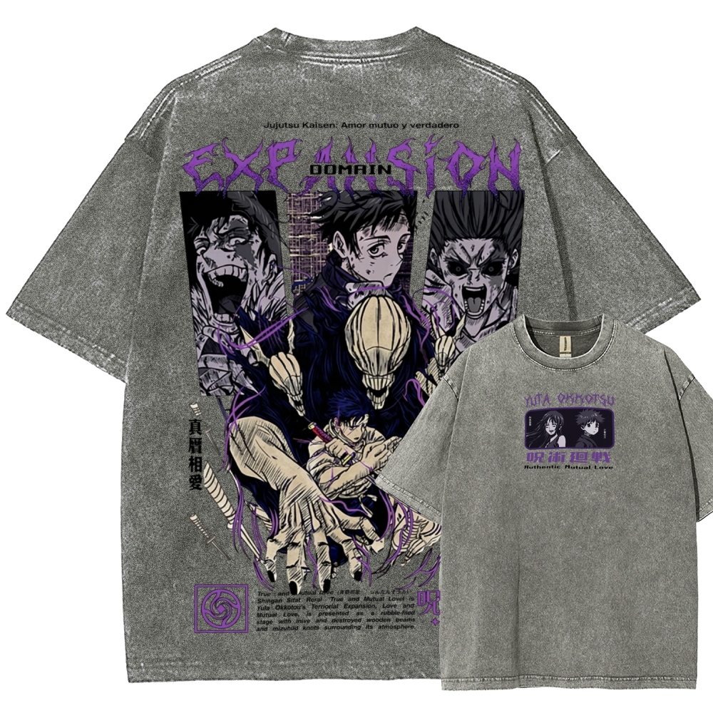 Unisex Fit Washed T-Shirt Jujutsu Kaisen