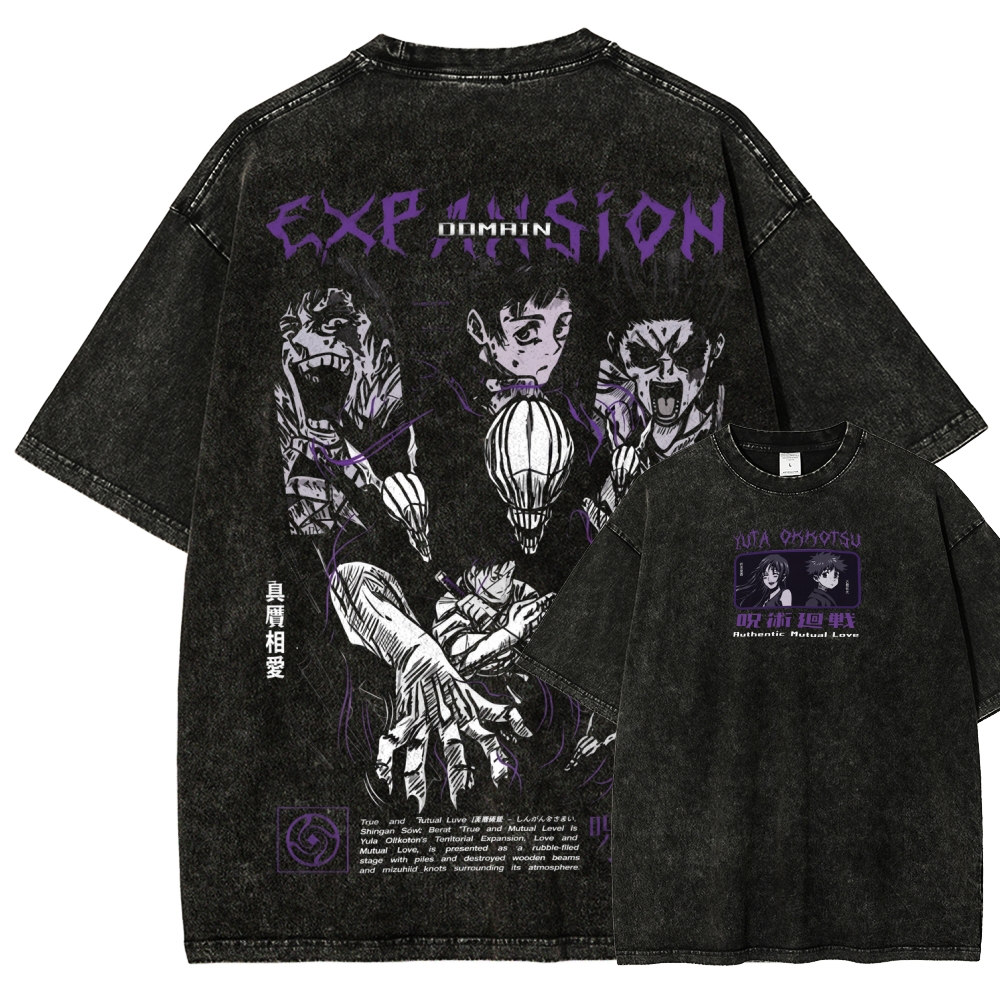 Unisex Fit Washed T-Shirt Jujutsu Kaisen