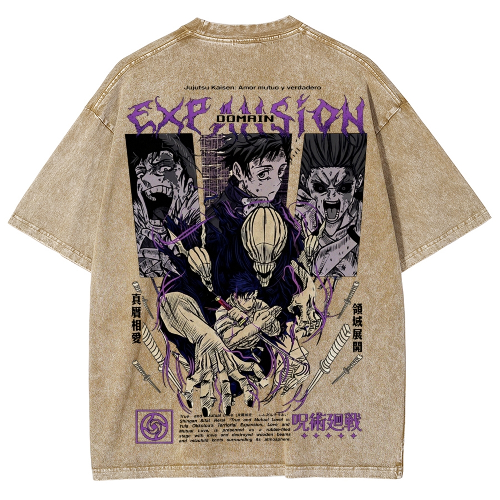 Unisex Fit Washed T-Shirt Jujutsu Kaisen
