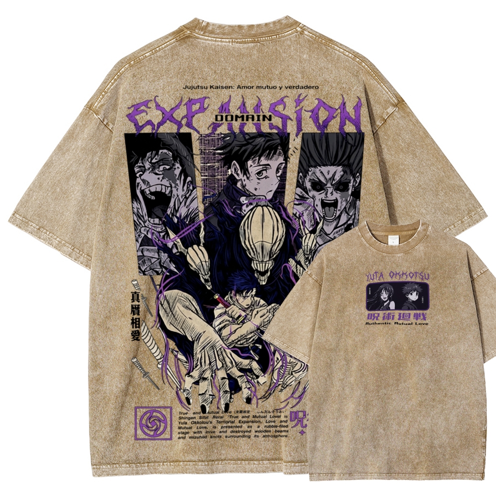 Unisex Fit Washed T-Shirt Jujutsu Kaisen