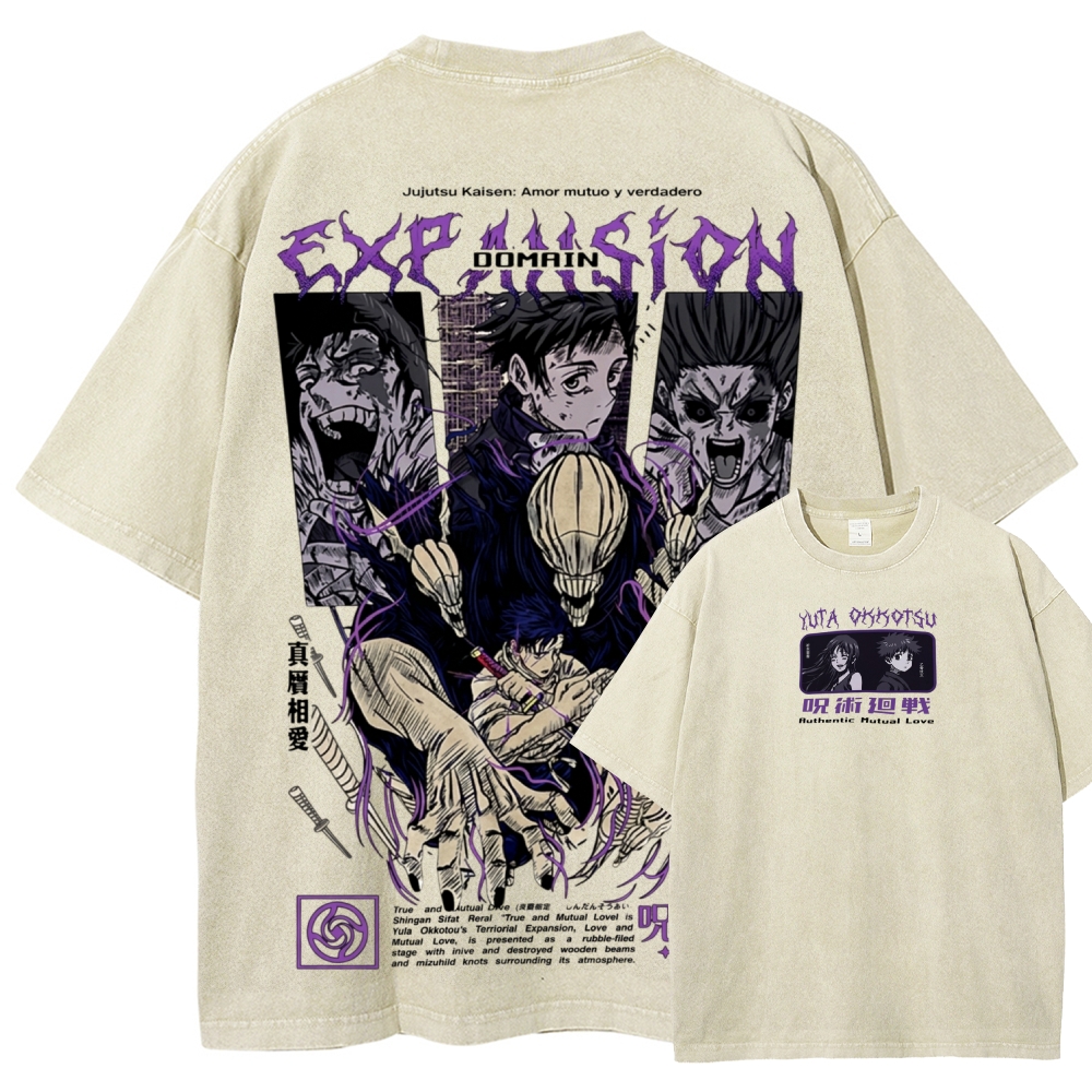 Unisex Fit Washed T-Shirt Jujutsu Kaisen