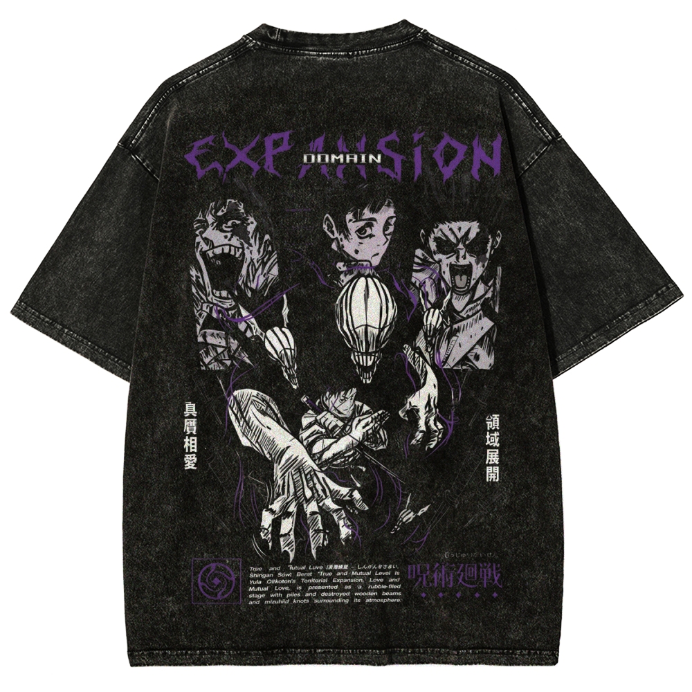 Unisex Fit Washed T-Shirt Jujutsu Kaisen