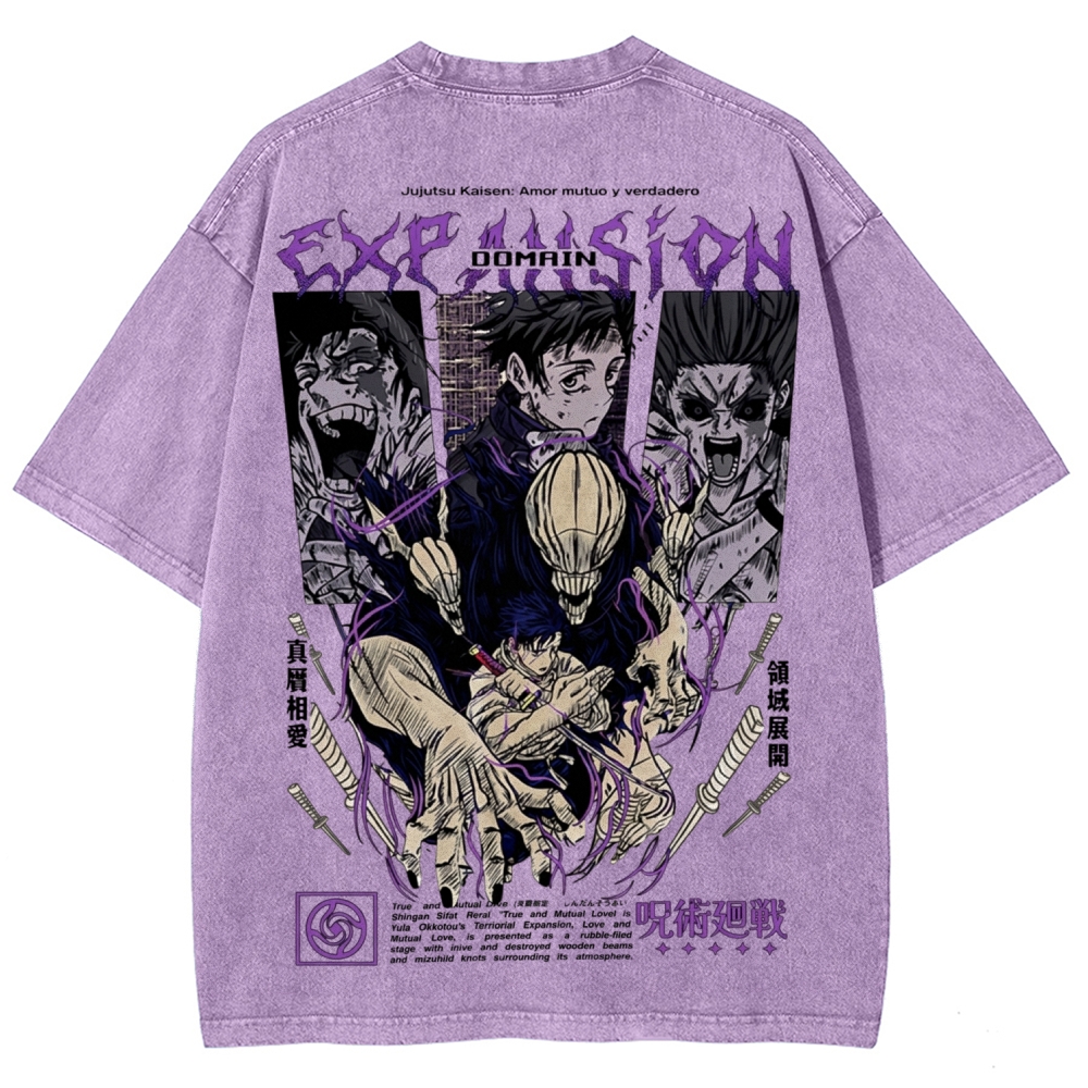 Unisex Fit Washed T-Shirt Jujutsu Kaisen