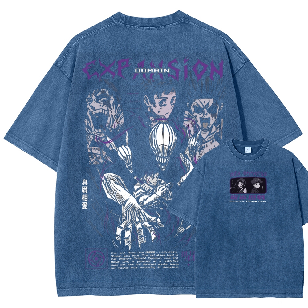 Unisex Fit Washed T-Shirt Jujutsu Kaisen