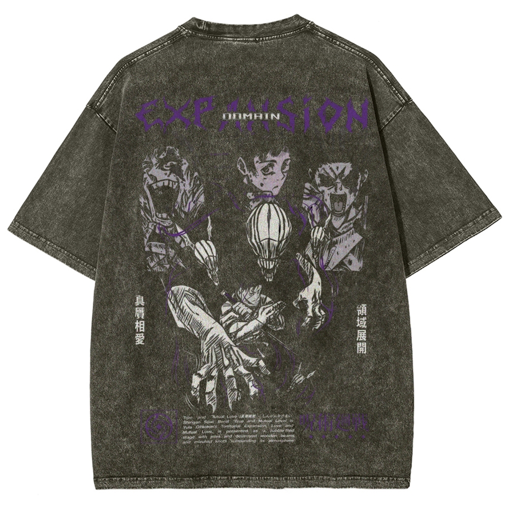 Unisex Fit Washed T-Shirt Jujutsu Kaisen
