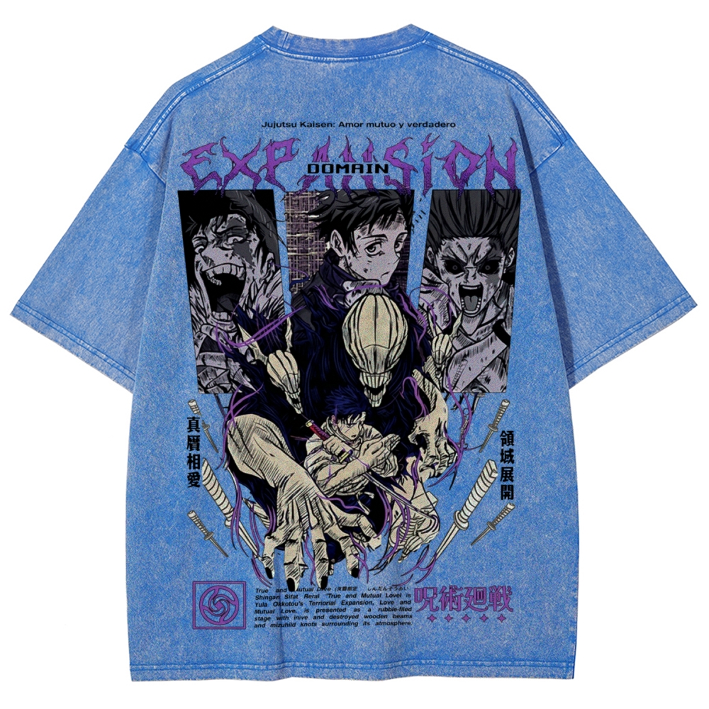 Unisex Fit Washed T-Shirt Jujutsu Kaisen