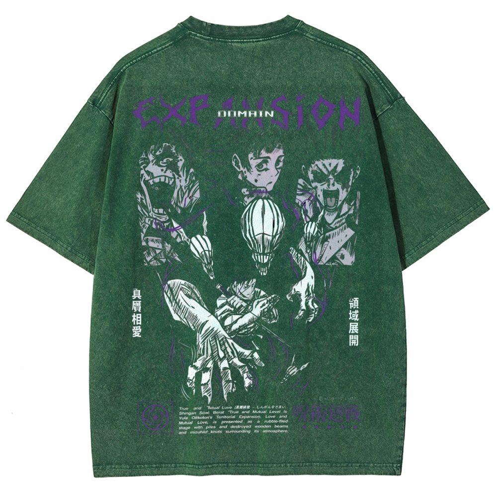 Unisex Fit Washed T-Shirt Jujutsu Kaisen