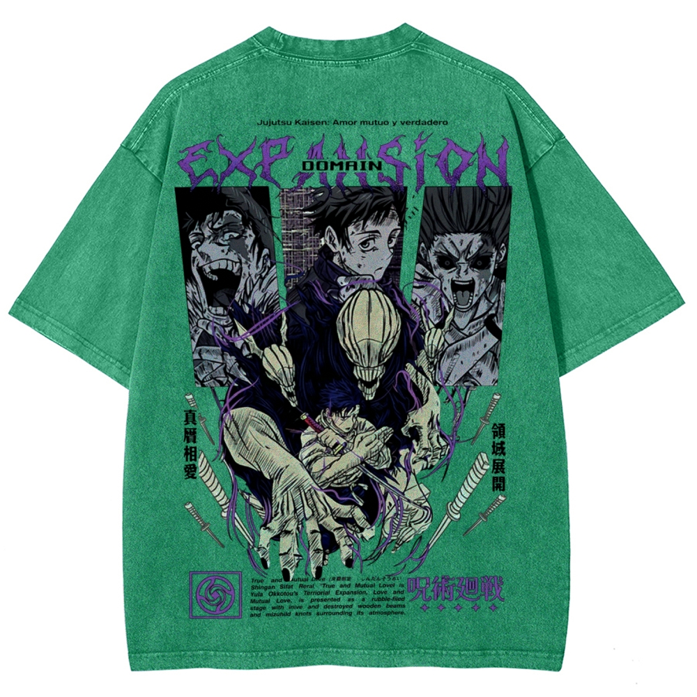 Unisex Fit Washed T-Shirt Jujutsu Kaisen