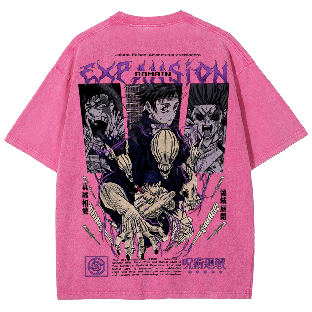 Unisex Fit Washed T-Shirt Jujutsu Kaisen