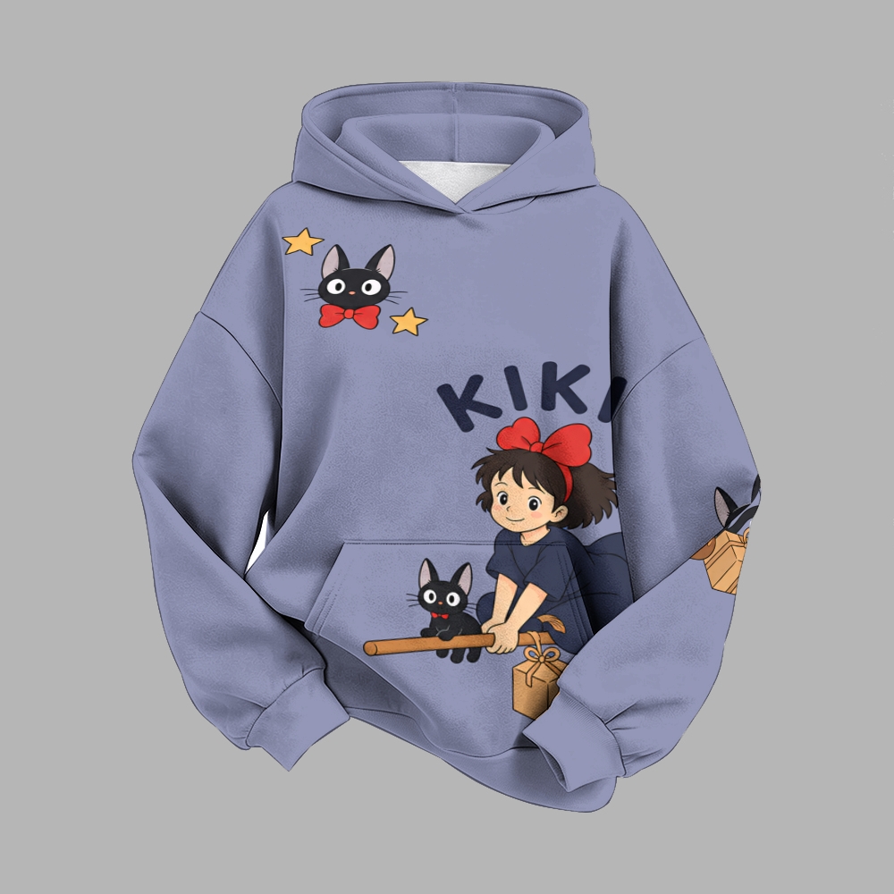 Kiki's Delivery Service-Vintage Plush Hoodie set