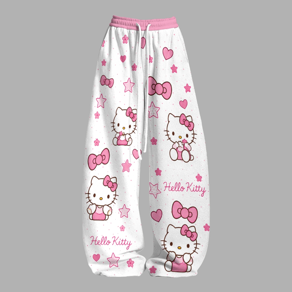 HelloKitty-Short zip-up sweatshirt set