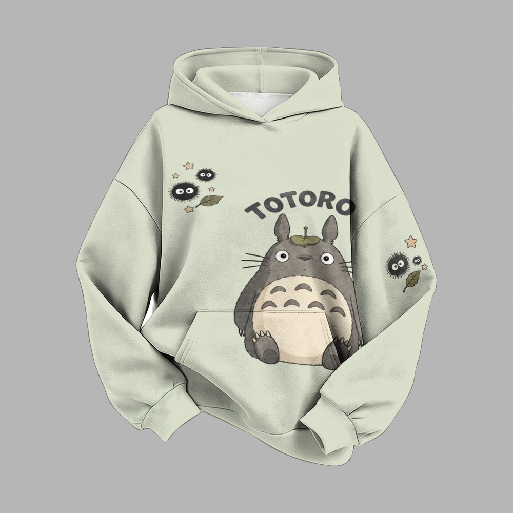Totoro-Vintage Plush Hoodie set