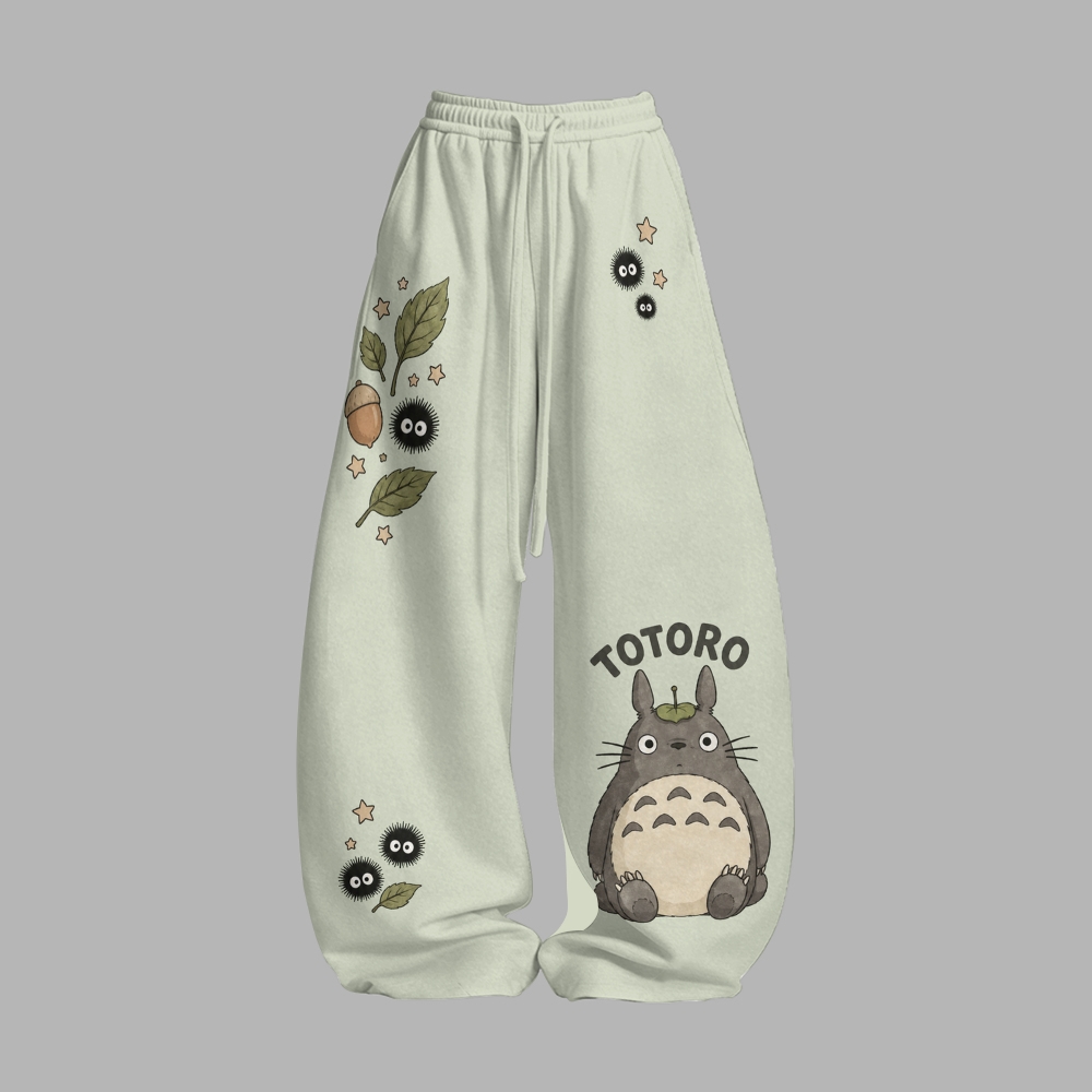 Totoro-Vintage Plush Hoodie set