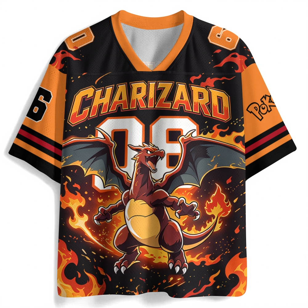 Charizard Pikachū Anime Football Jersey