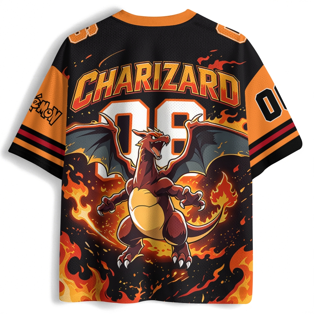 Charizard Pikachū Anime Football Jersey