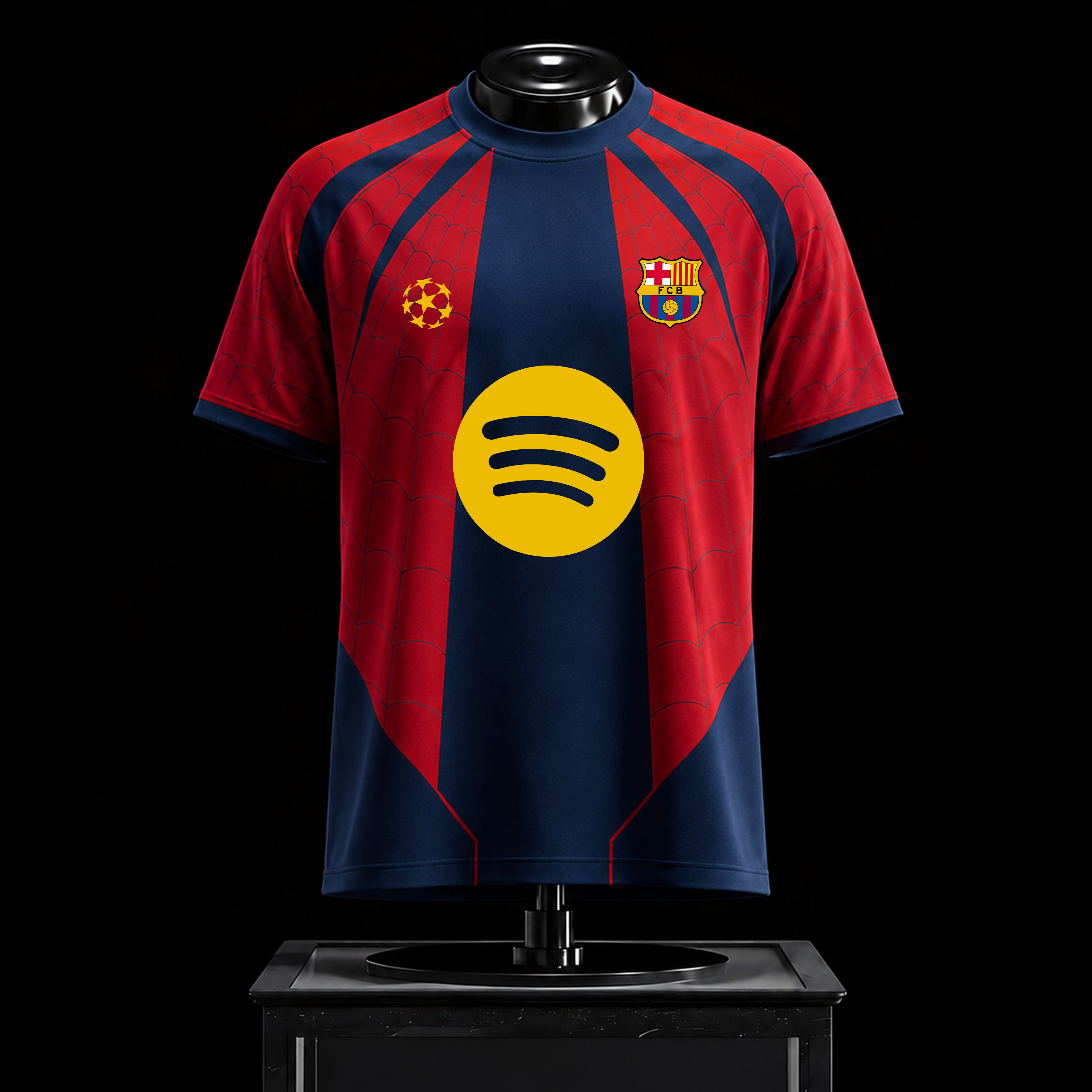 Spider-ManXBarcelona Crew Neck Football Jersey