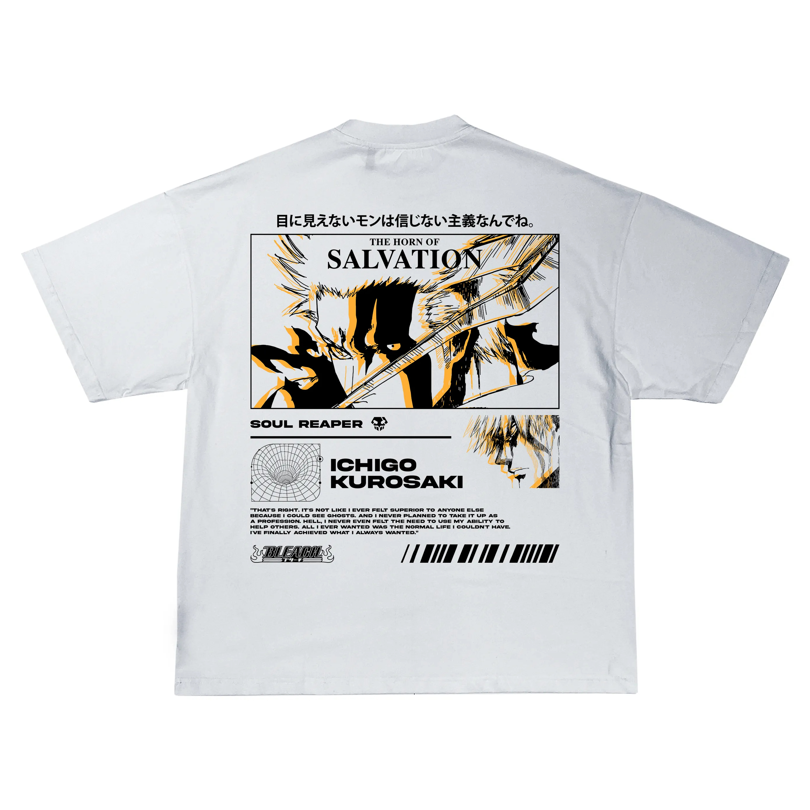 Kurosaki Ichigo Bleach | White T-Shirt TYBW