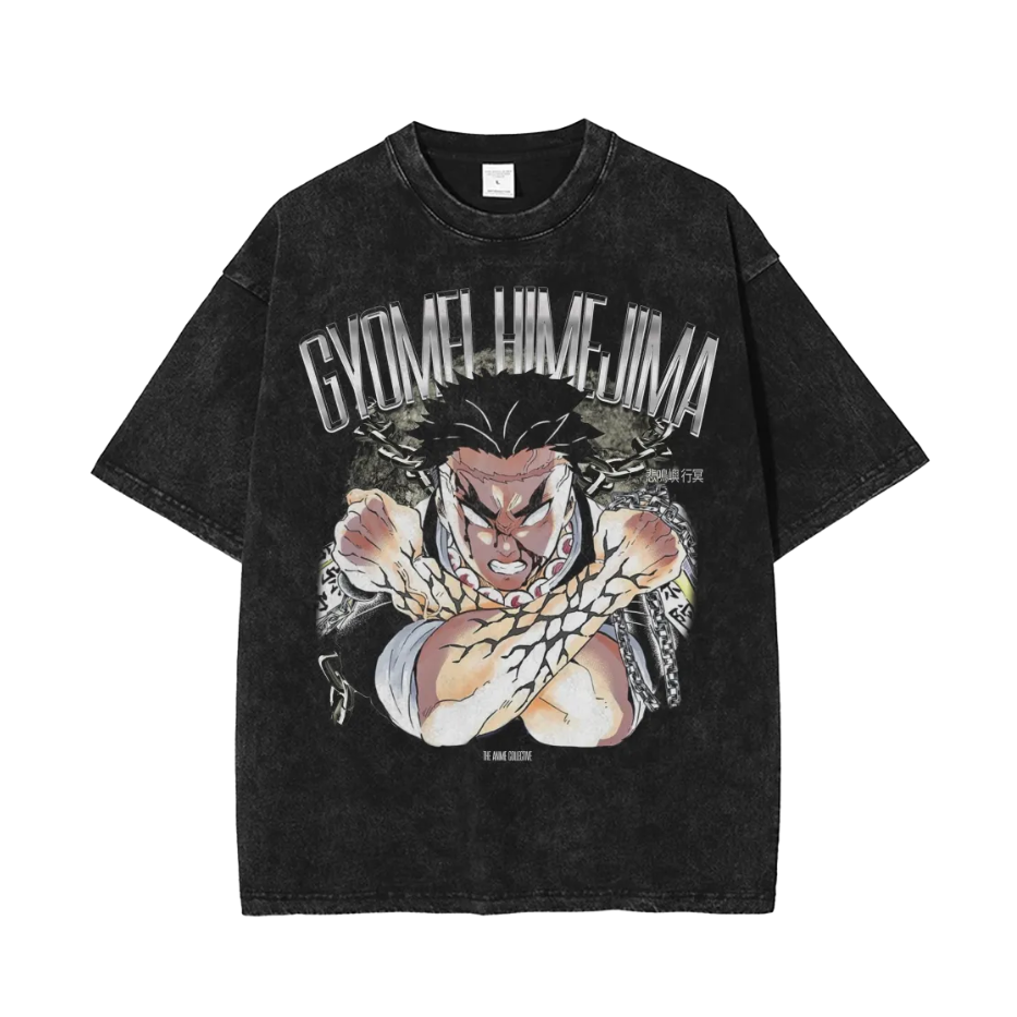 Gyomei Himejima Vintage Oversized T-Shirt | Demon Slayer