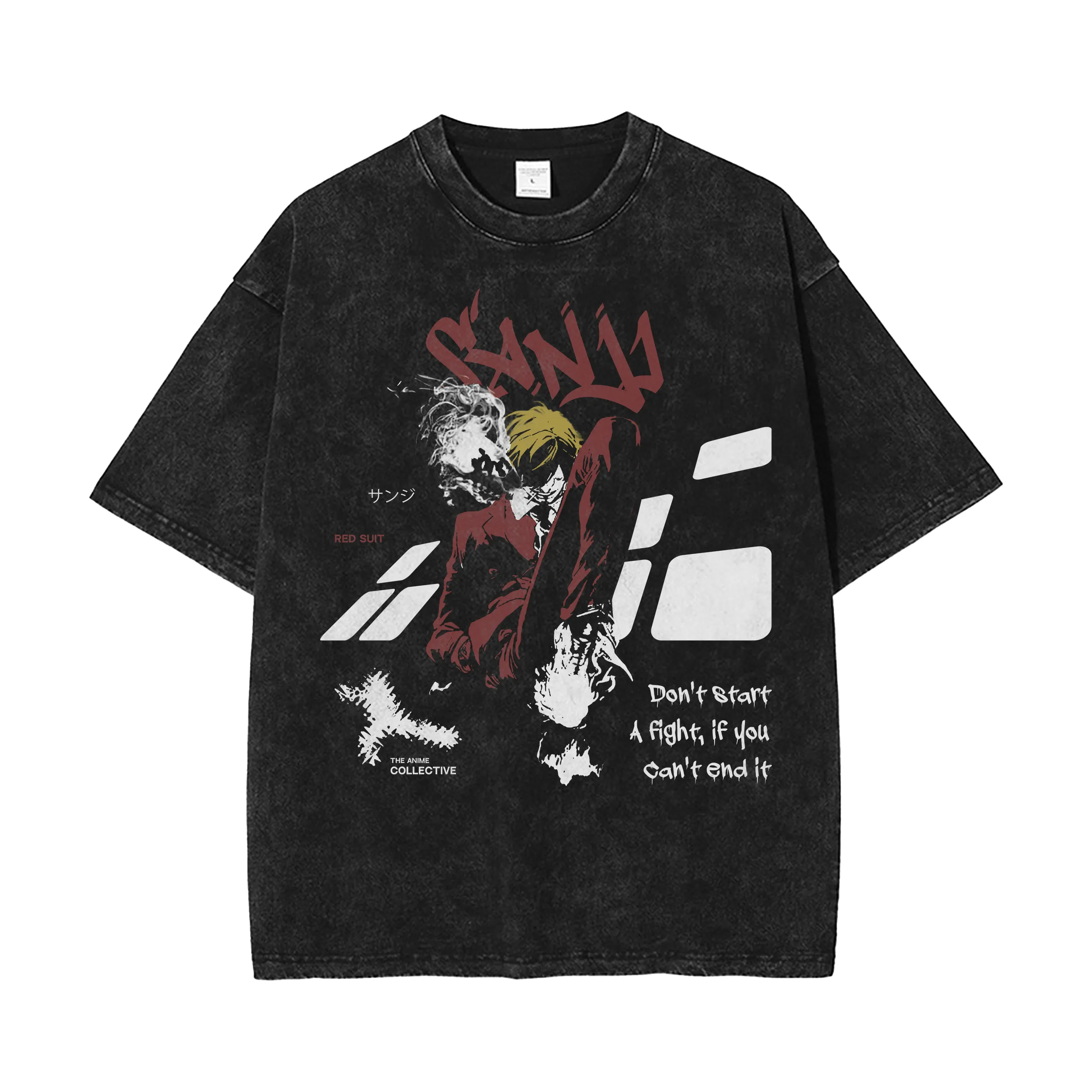 Sanji Vintage Oversized T-Shirt | One Piece
