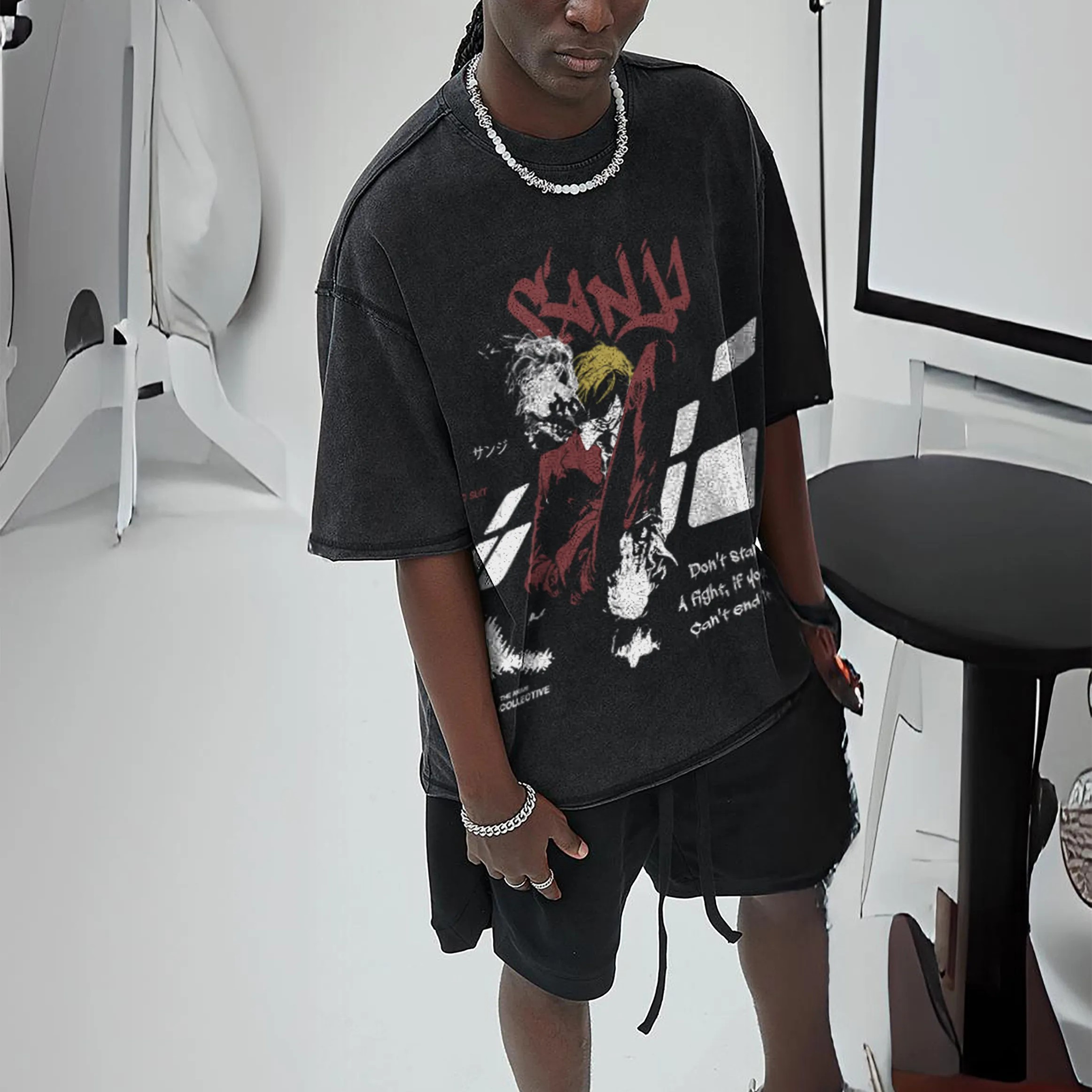 Sanji Vintage Oversized T-Shirt | One Piece