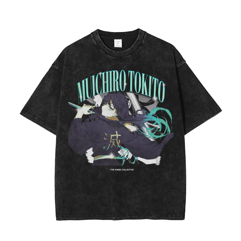Muichiro Tokito Vintage Oversized T-Shirt | Demon Slayer
