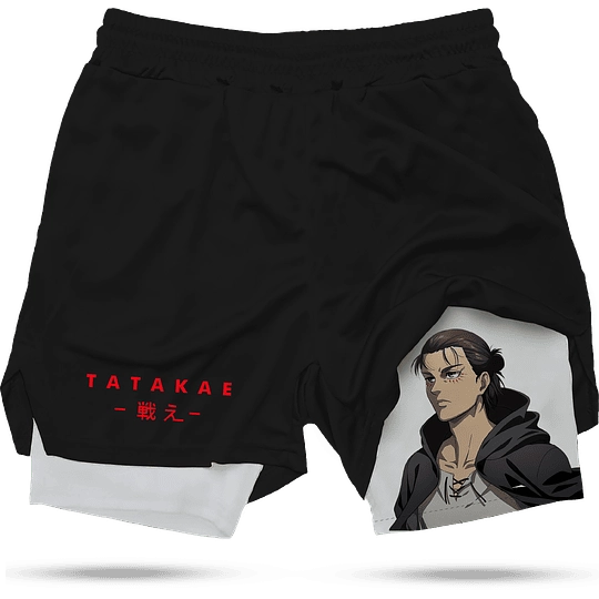 Attack on Titan Tatakae Printed Men's Shorts