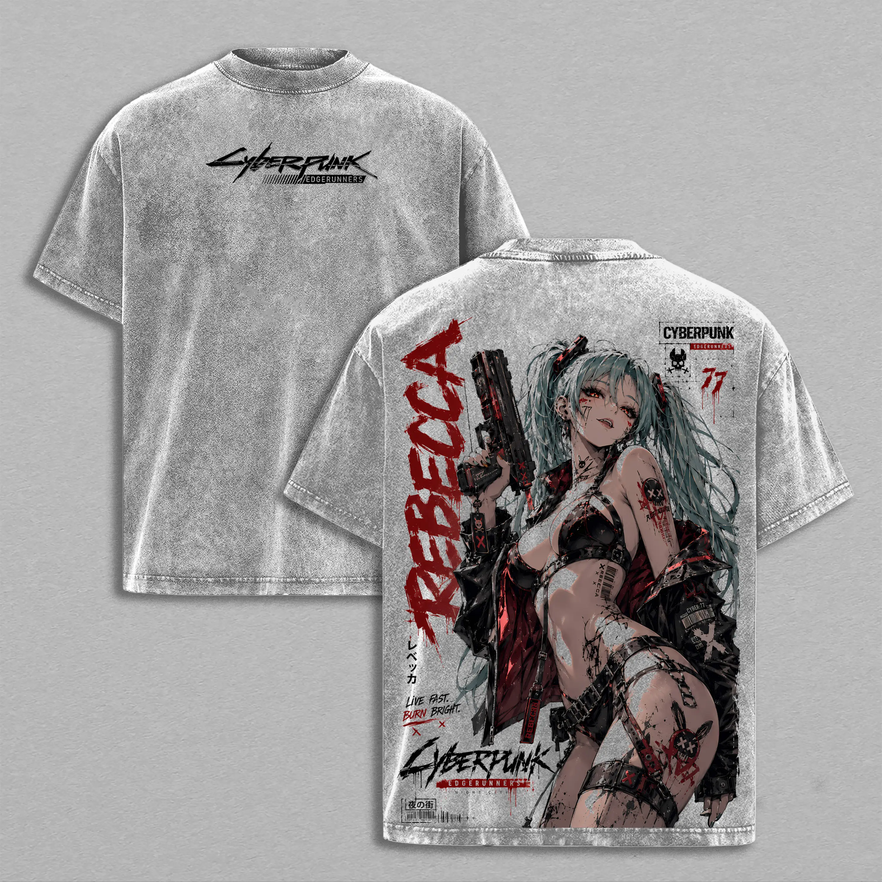 Vintage Oversized T-Shirt Cyberpunk 9.10
