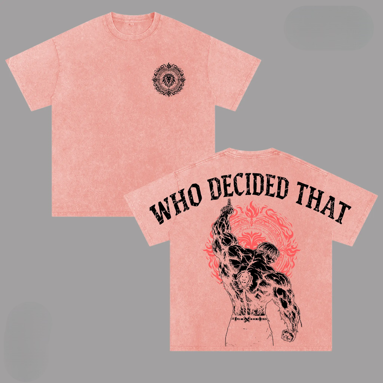 Seven Deadly Sins Vintage Washed Oversized T-Shirt