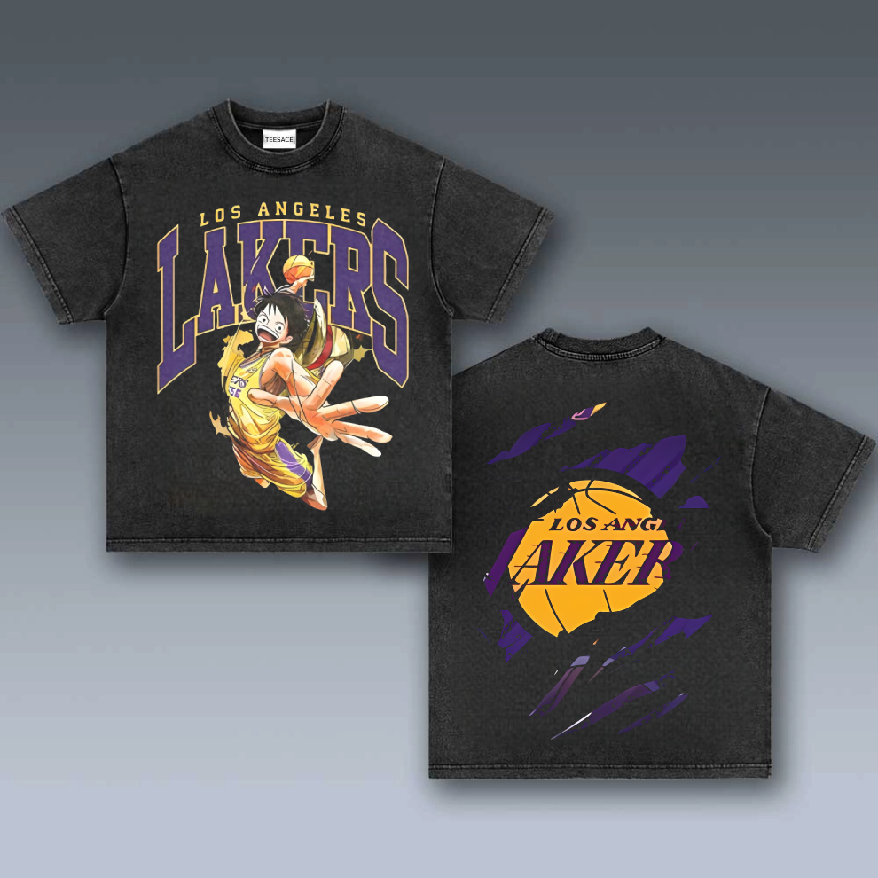 Vintage Tee丨 Lakers X One Piece