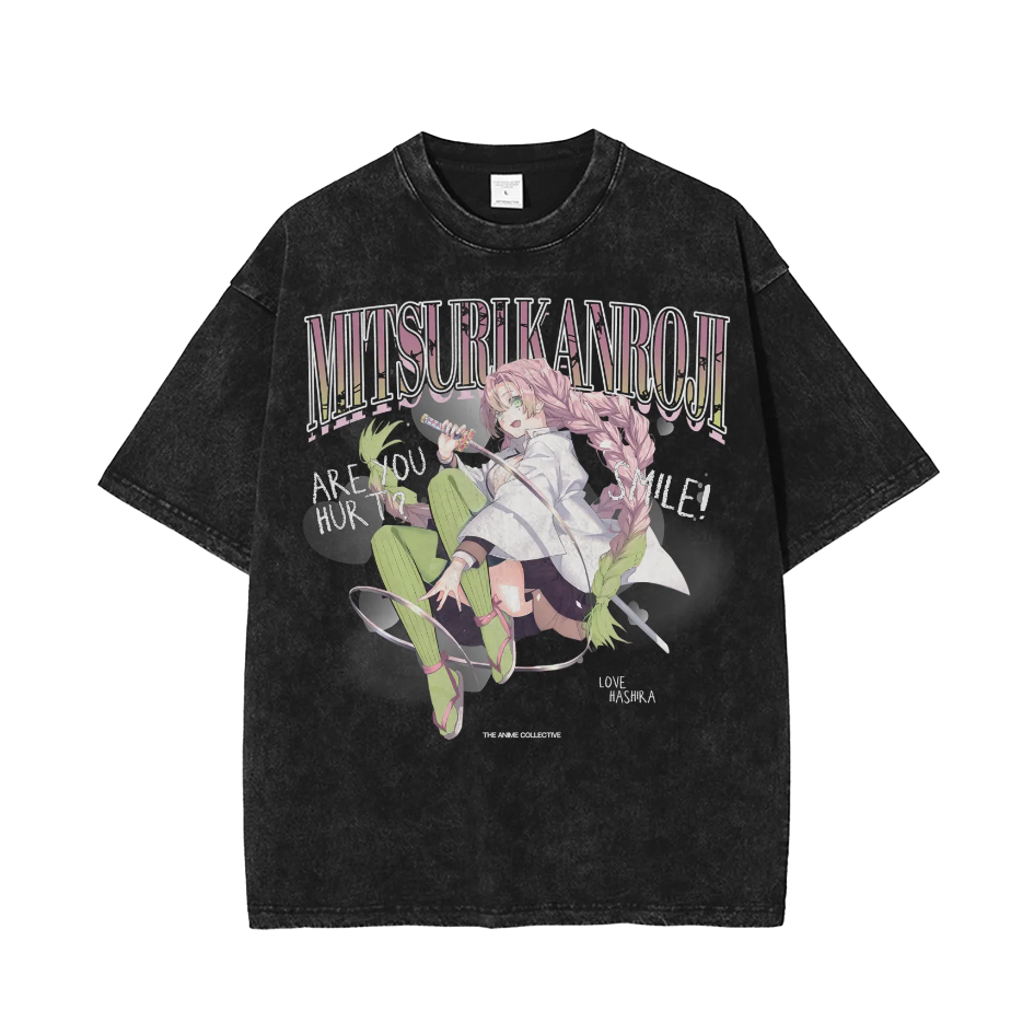 Mitsuri Kanroji Oversized Vintage T-Shirt | Demon Slayer