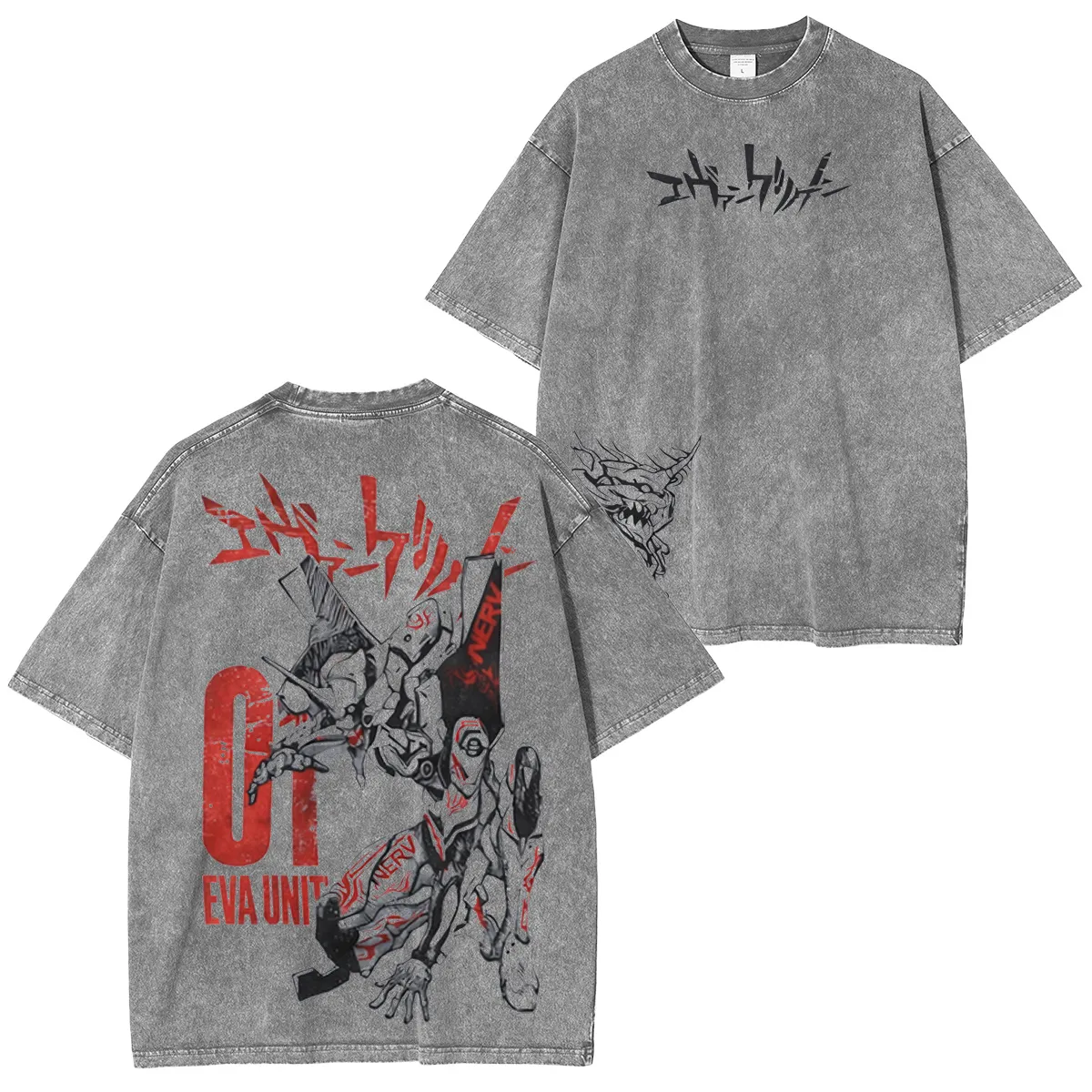 Vintage Oversized T-Shirt Neon Genesis Evangelion