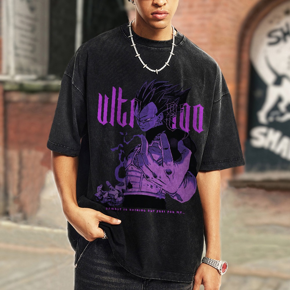 Vegeta Ultra Ego Vintage T-Shirt | Dragon Ball Super