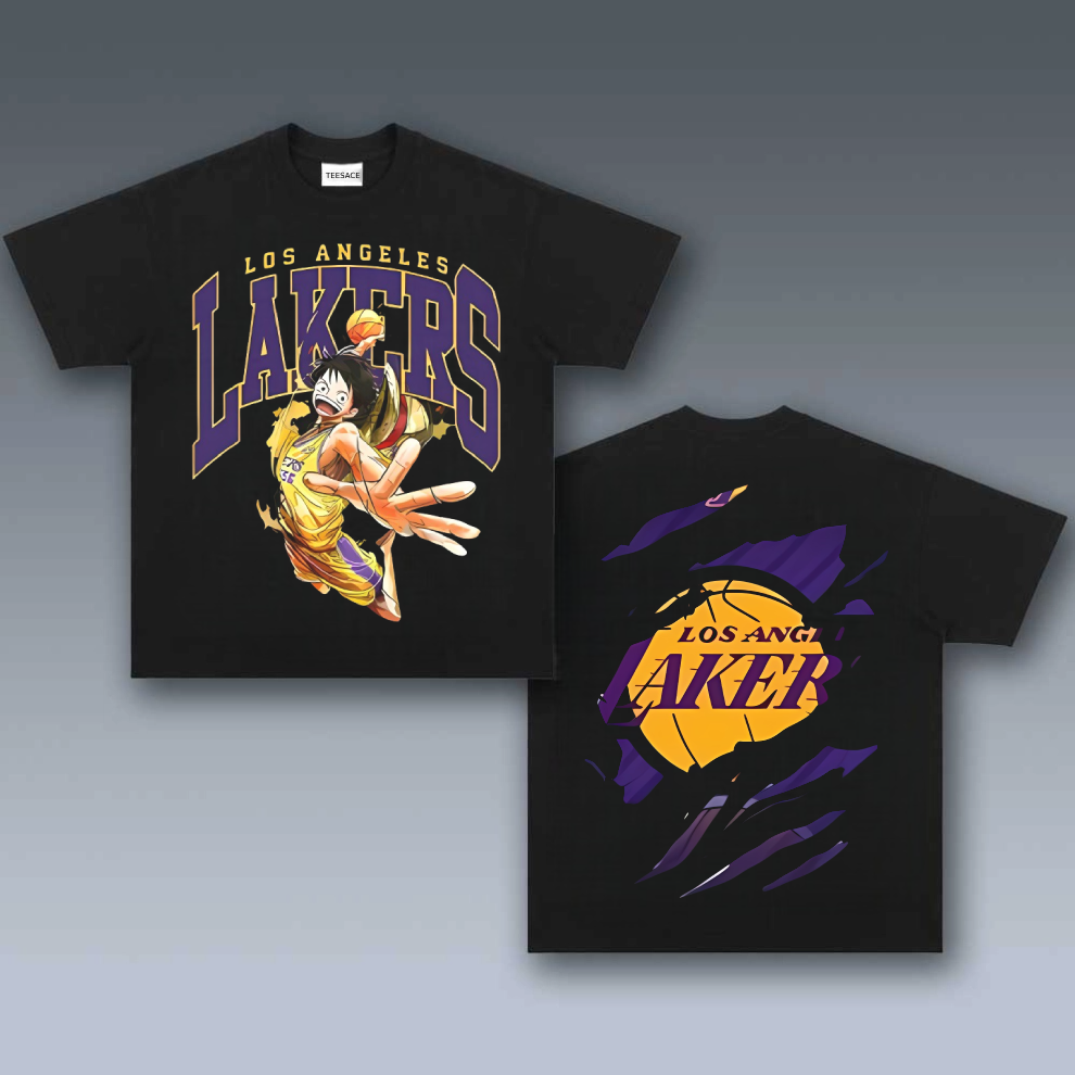 Vintage Tee丨 Lakers X One Piece