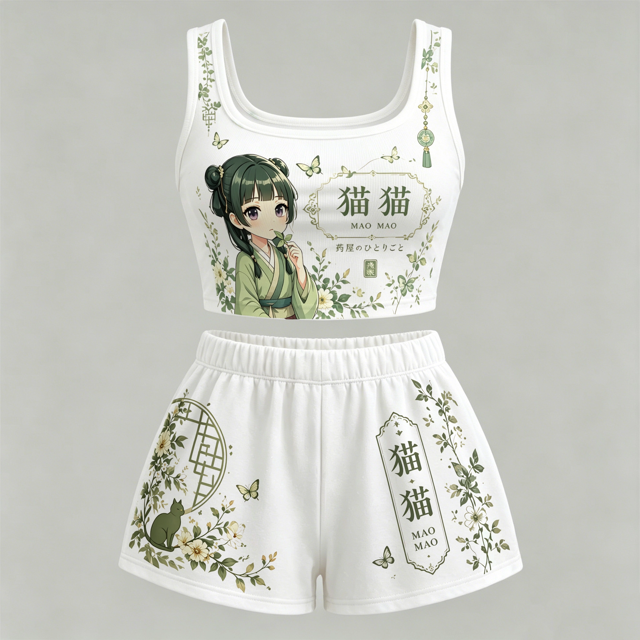 Animescollection The Apothecary Diaries Vest and shorts Two-Piece Set