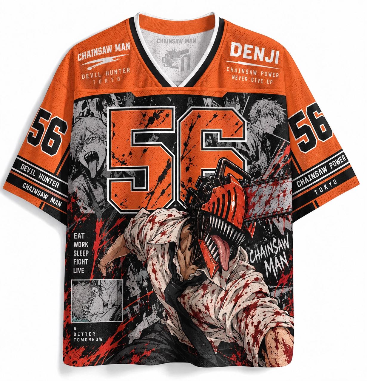Chainsaw Man Anime Football Jersey