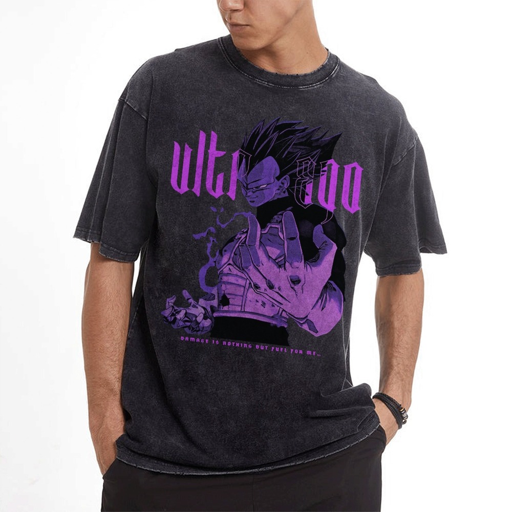 Vegeta Ultra Ego Vintage T-Shirt | Dragon Ball Super