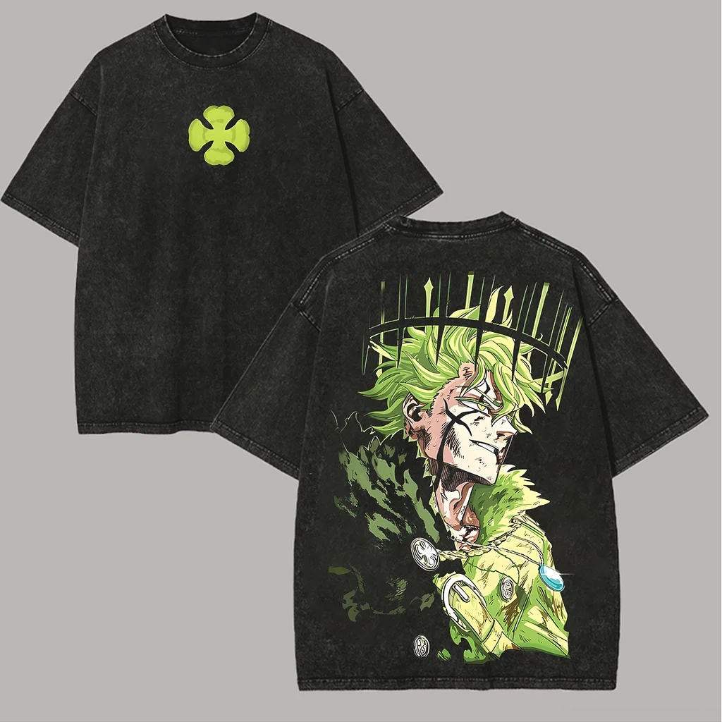 Vintage Oversized T-Shirt Black clover