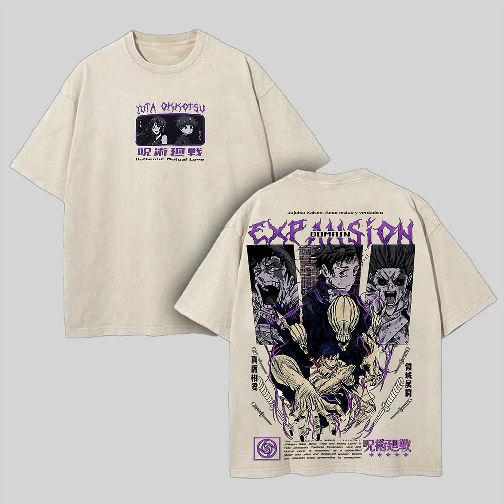 Unisex Fit Washed T-Shirt Jujutsu Kaisen