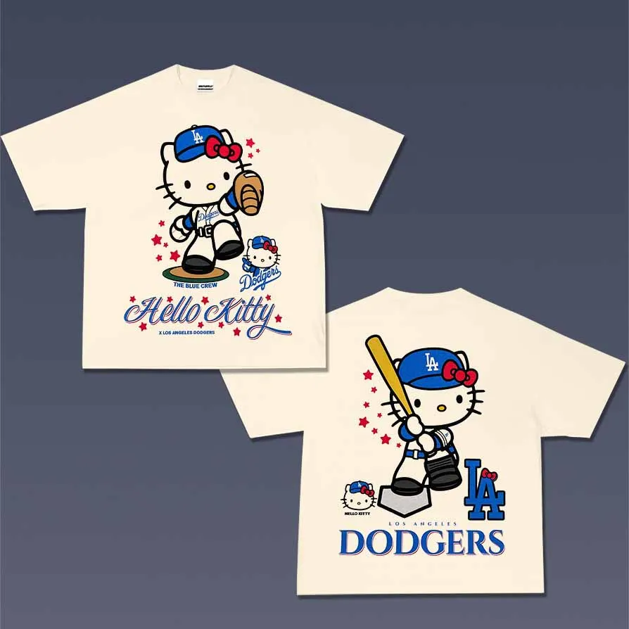 VINTAGE TEE | HELLO KITTY x DODGERS TEE