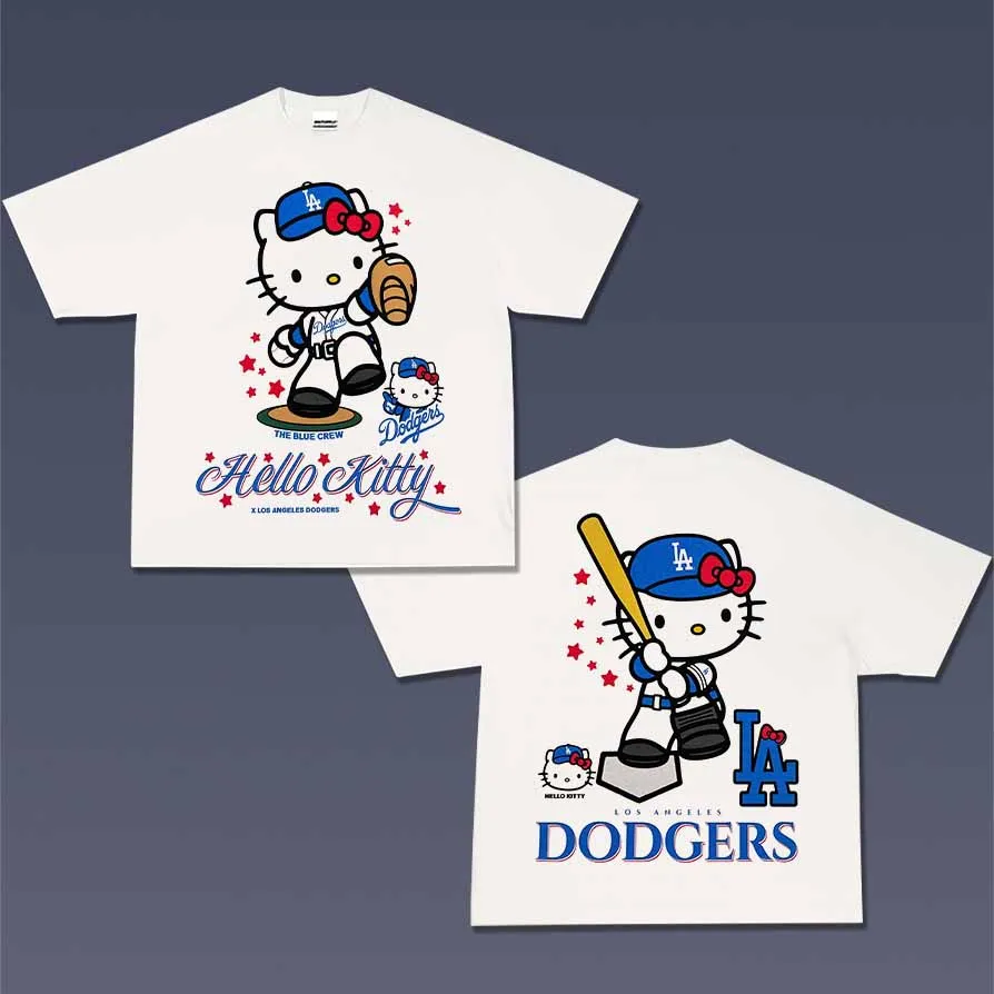 VINTAGE TEE | HELLO KITTY x DODGERS TEE