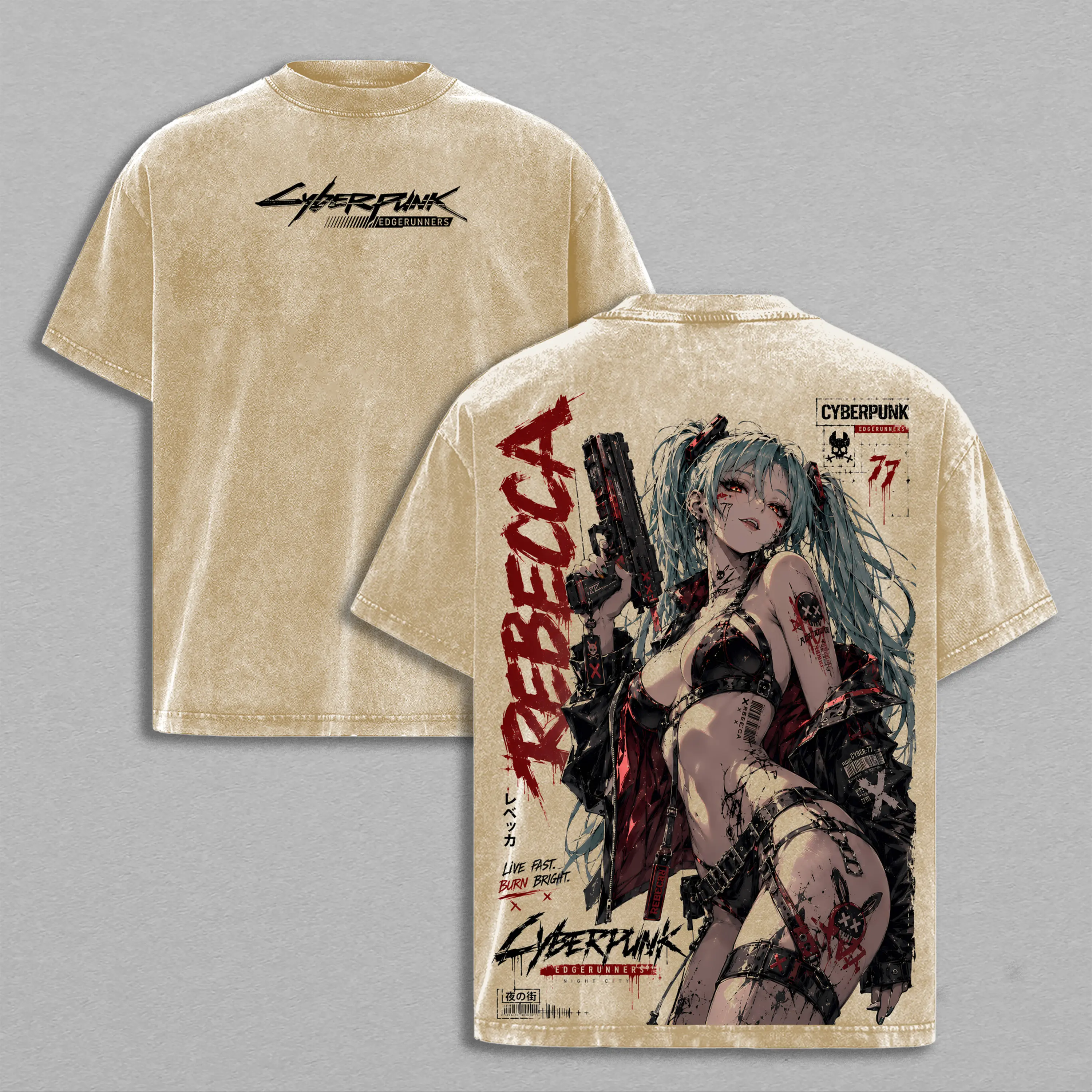 Vintage Oversized T-Shirt Cyberpunk 9.10