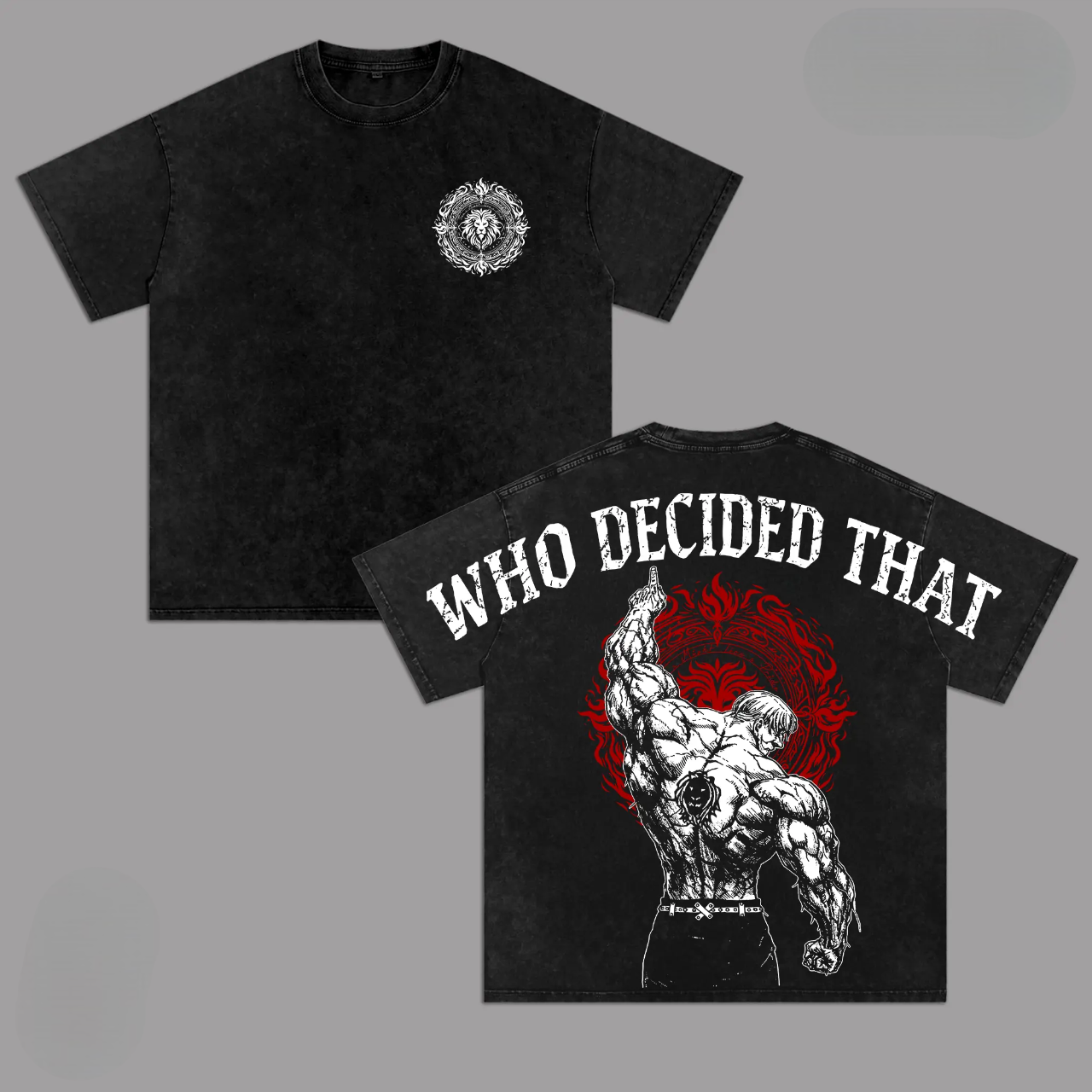 Seven Deadly Sins Vintage Washed Oversized T-Shirt