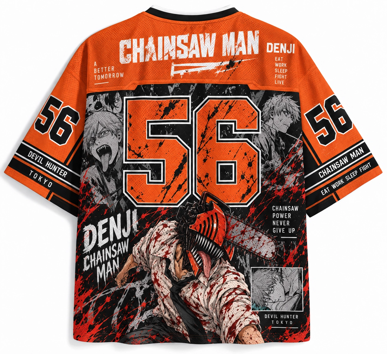 Chainsaw Man Anime Football Jersey