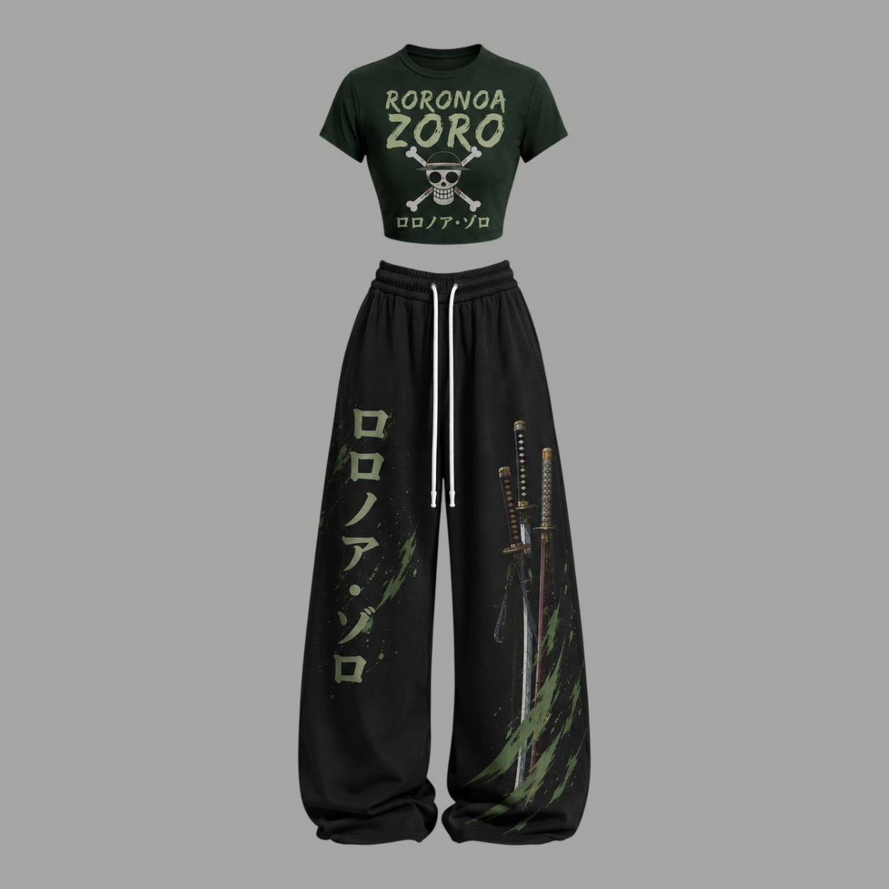 One Piece Top & Elasticated Trousers Two-Piece Set