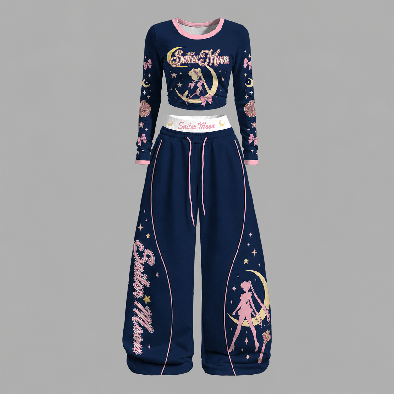Sailor Moon Long-sleeved double-layer stretch pants set