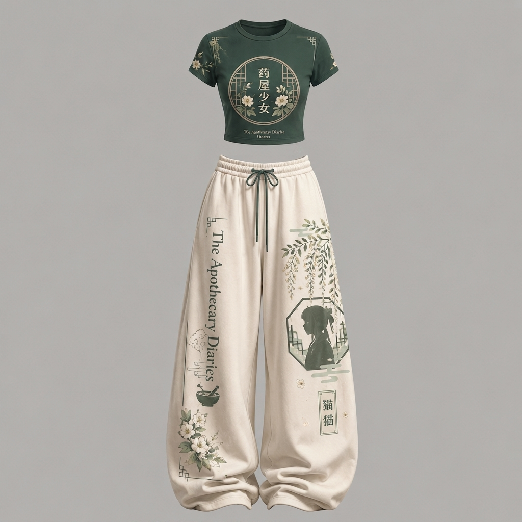 The Apothecary Diaries Top & Elasticated Trousers Two-Piece Set