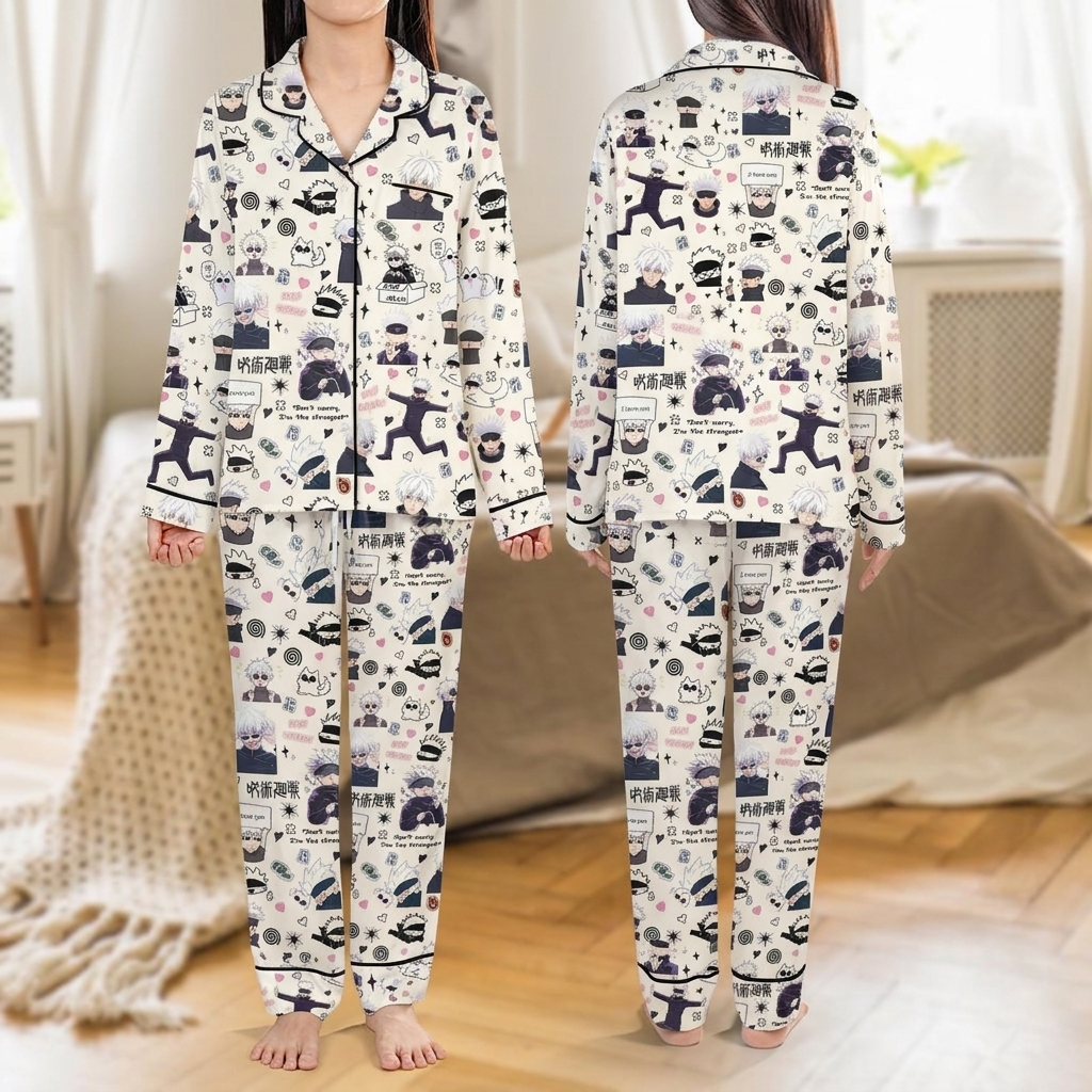 Gojo ‘Infinite Comfort’ Pajama Set: Sleep Like a Special Grade Sorcerer